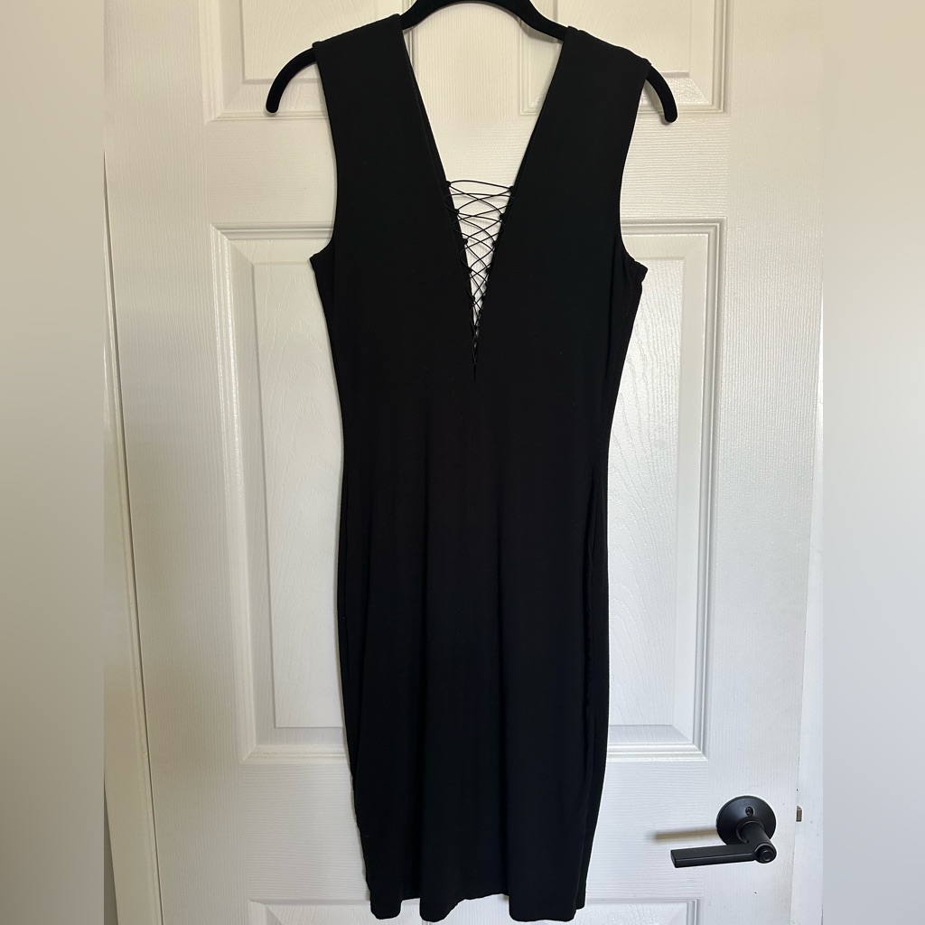 T By Alexander Wang Lace Up Dress